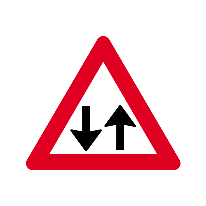 A 18 - Modkørende færdsel
