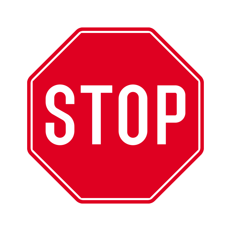 B 13 - Stop