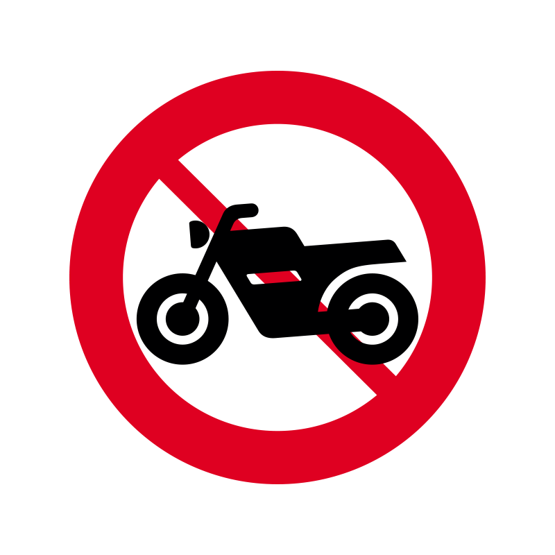 C22.2 - Motorcykel og stor knallert forbudt