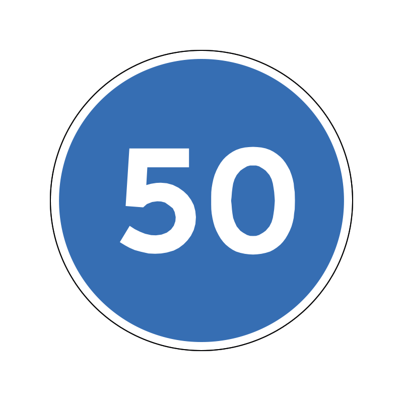 D55 - Mindste hastighed