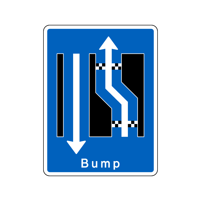 E16.3.04 - Forsætning til venstre med bump