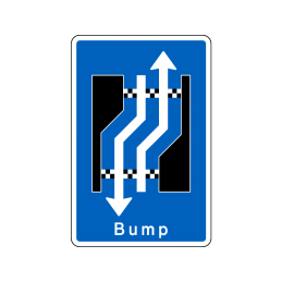 E16.3.12 - Forsætning til højre med bump med modkørende