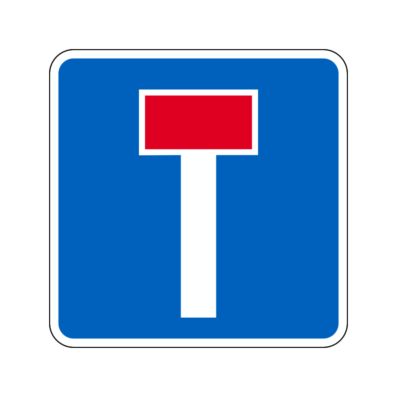 E18 - Blind vej