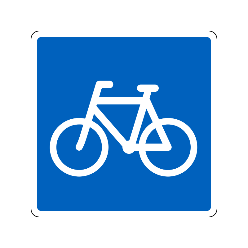E21.1 - Anbefalet rute for cyklister