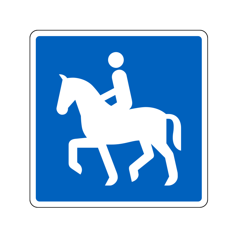 E21.3 - Anbefalet rute for ridende