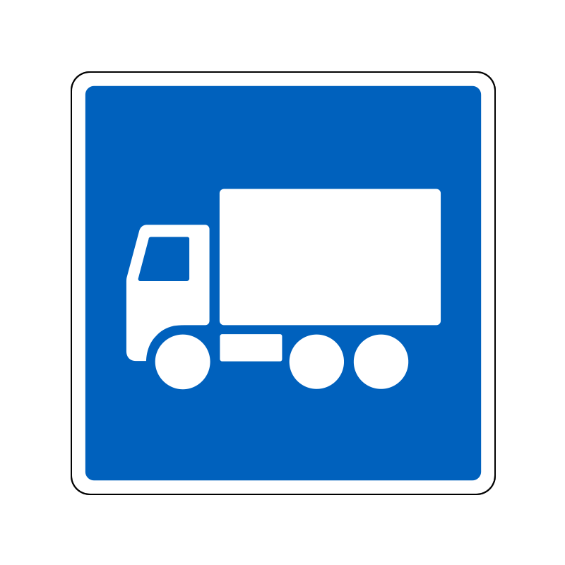 E22.1 - Anbefalet rute for lastbiler