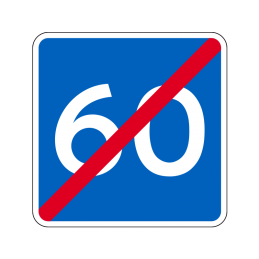 E40 - Anbefalet hastighed ophører