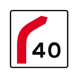 E41 - Hastighedsangivelse for frakørsel