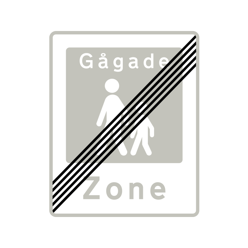 E50 - Ophør af gågade