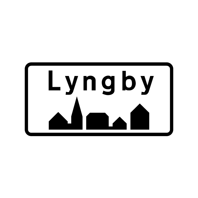 E55 - Tættere bebygget område