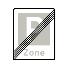 E69.3 - Ophør af Zone med parkering