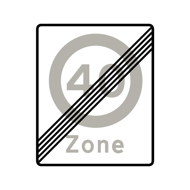 E69.4 - Ophør af Zone med lokal hastighedsbegrænsning