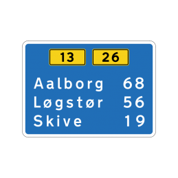 H41 - Afstandstavle