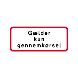 UC 20.1 - Gælder kun gennemkørsel