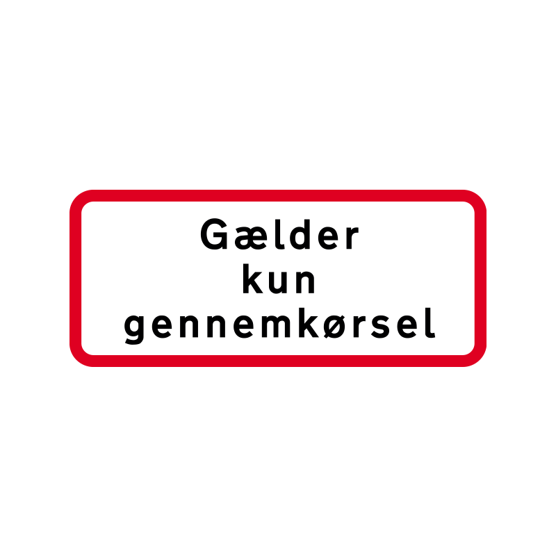 UC 20.1 - Gælder kun gennemkørsel