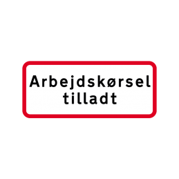 UC 20.8 - Arbejdskørsel tilladt