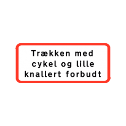 UC 25.1 - Trækken med cykel og lille knallert forbudt