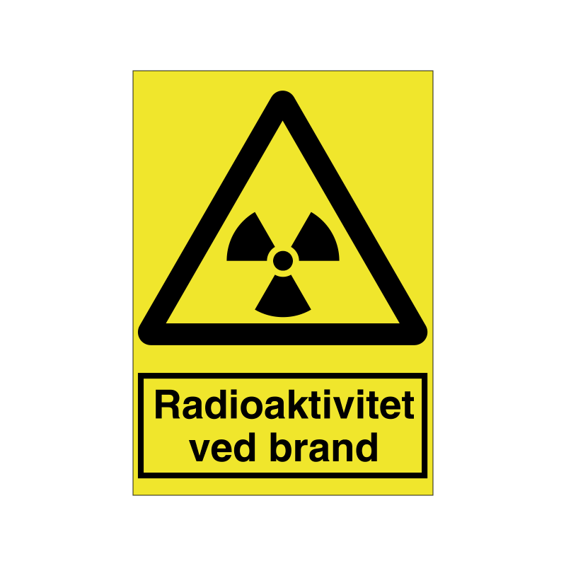 Radioaktivitet ved brand