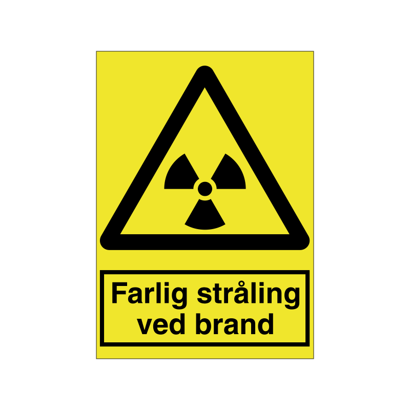 Farlig stråling ved brand