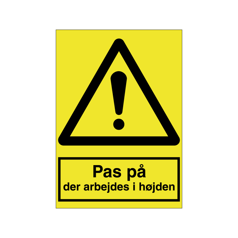 Pas på der arbejdes i højden