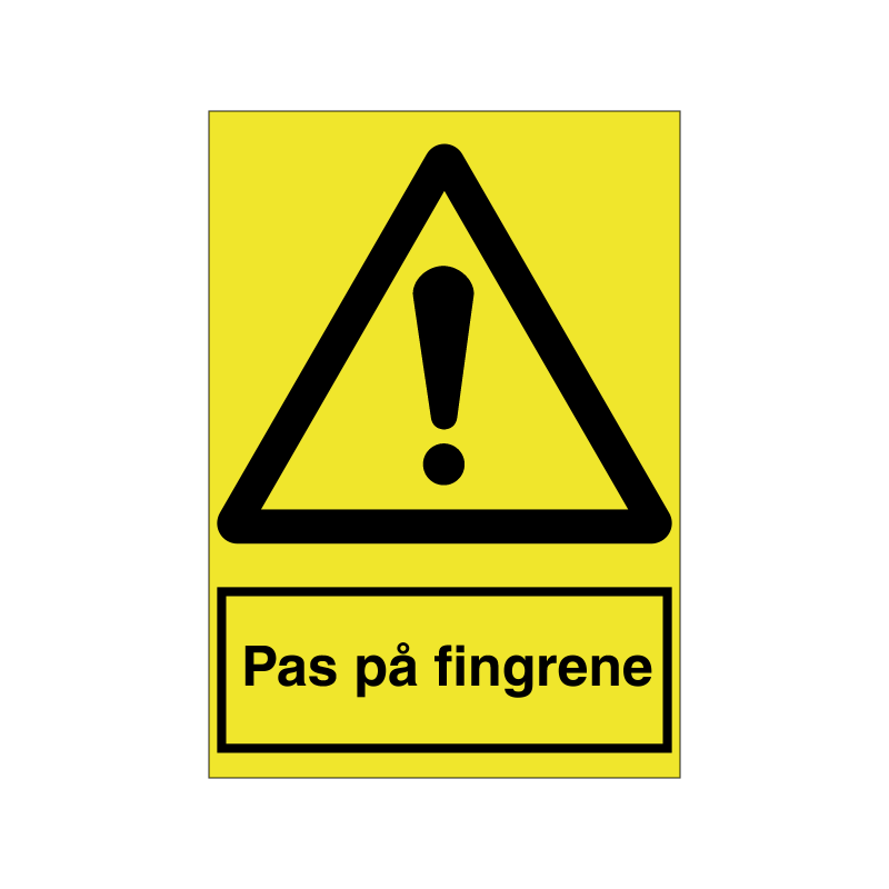 Pas på fingrene