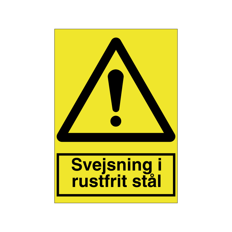Svejsning i rustfrit stål