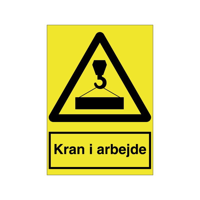 Kran i arbejde