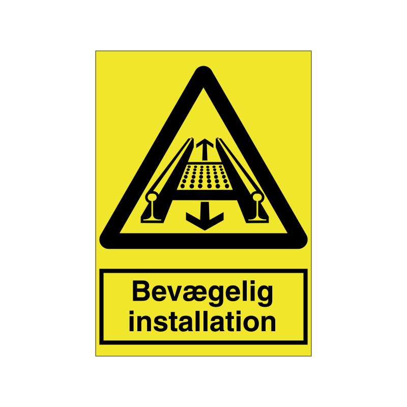 Bevægelig installation