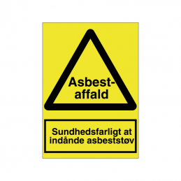 Sundhedsfarligt at indånde asbeststøv