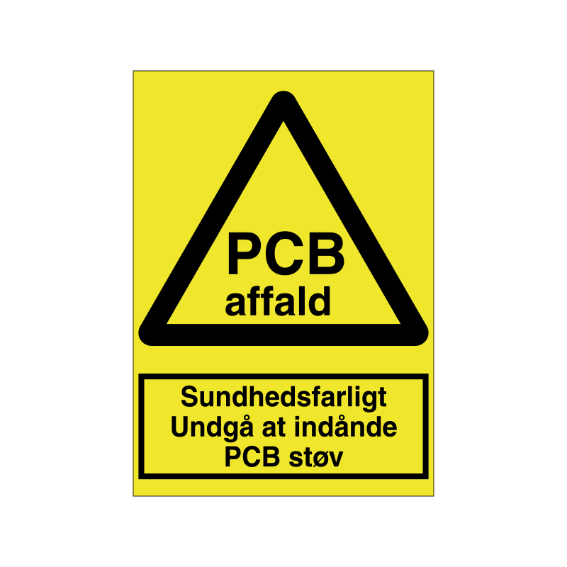 Sundhedsfarligt at indånde PCB støv