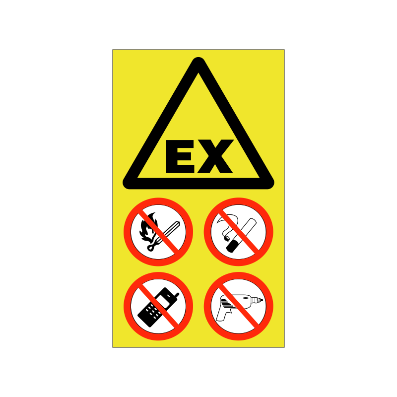 Atex kombinationsskilt