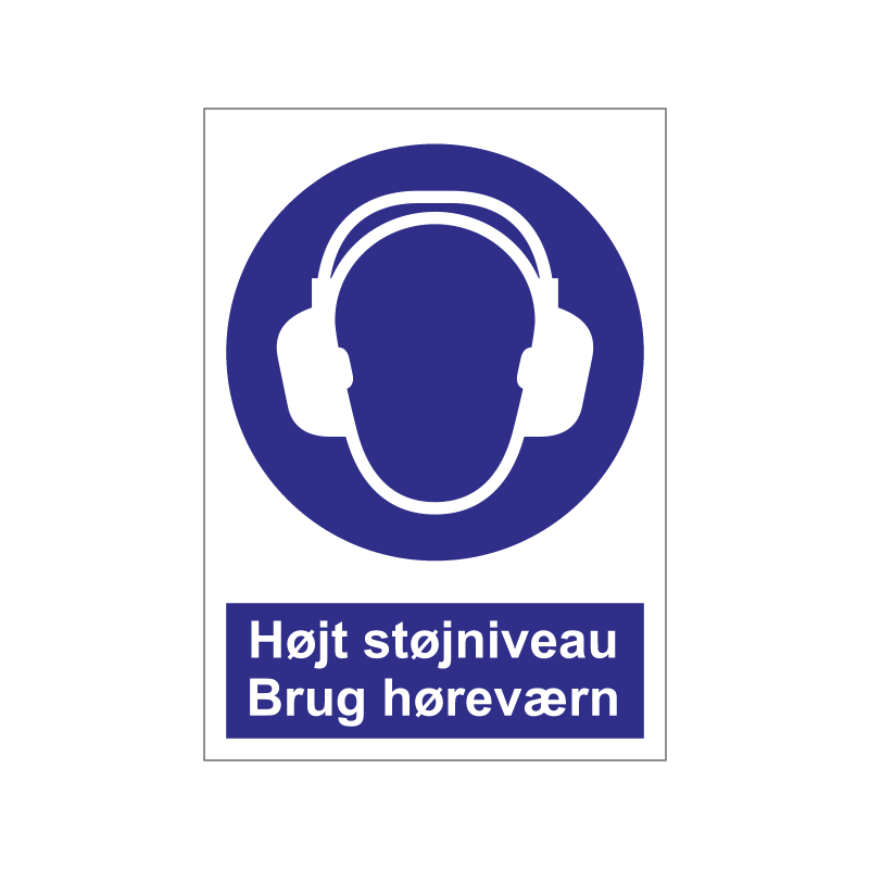 Højt støjniveau brug høreværn