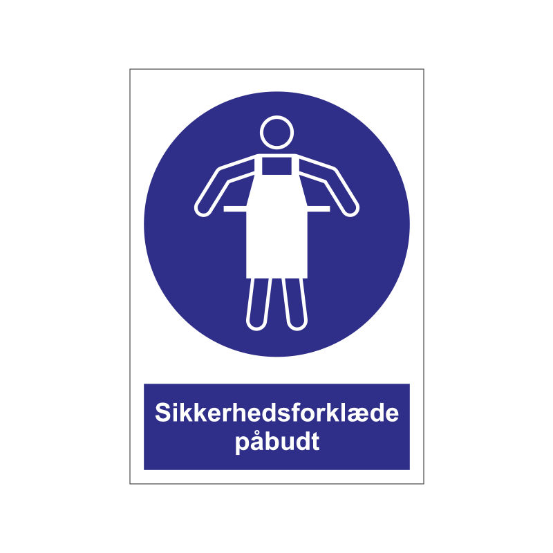 Sikkerhedsforklæde påbudt