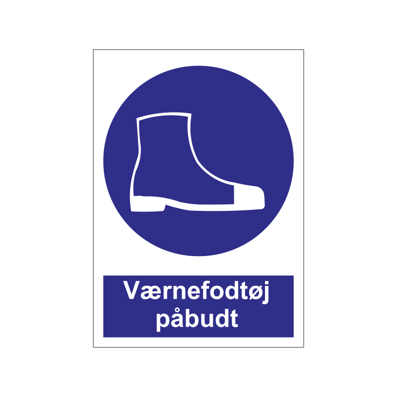 Værnefodtøj påbudt