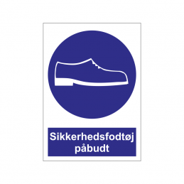 Sikkerhedsfodtøj påbudt