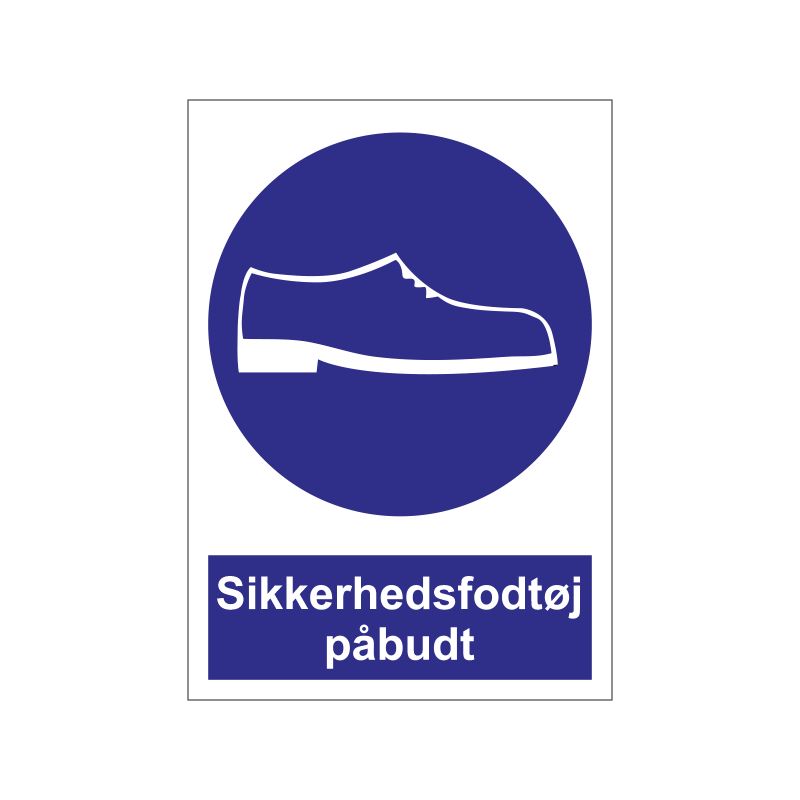 Sikkerhedsfodtøj påbudt