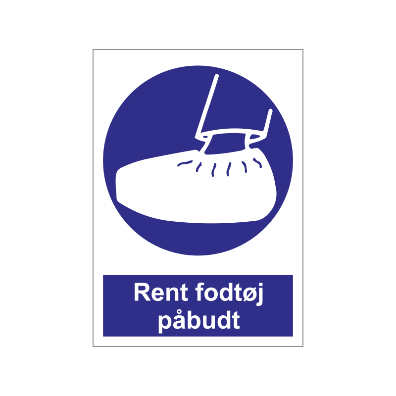 Rent fodtøj påbudt