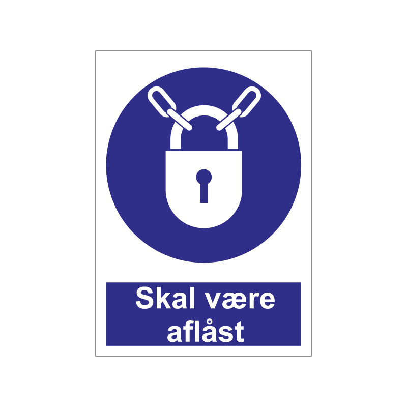 Skal være aflåst