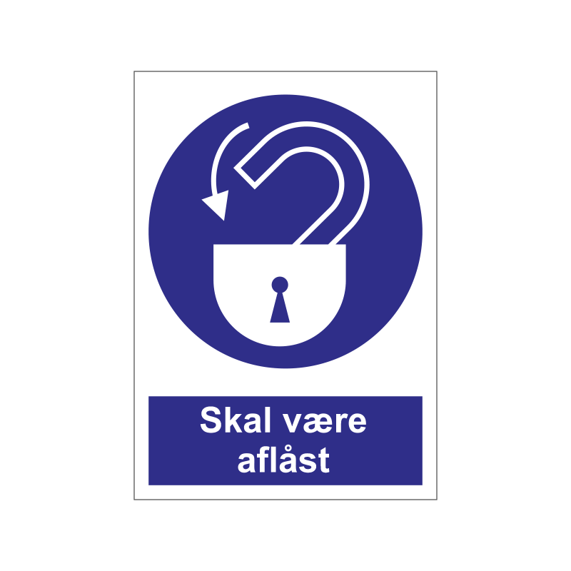 Skal være aflåst