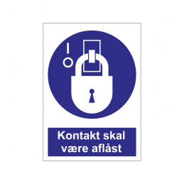 Kontakt skal være aflåst