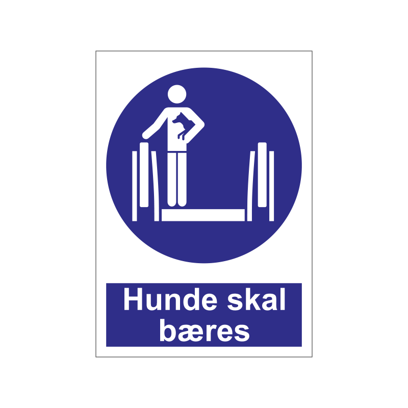 Hunde skal bæres