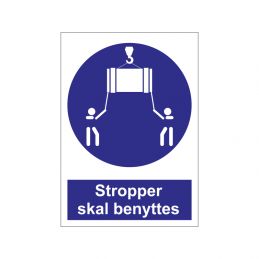 Stropper skal benyttes