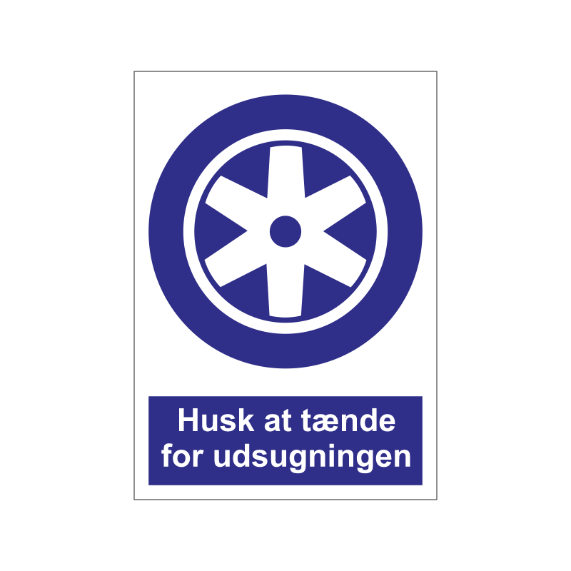 Husk at tænde for udsugningen