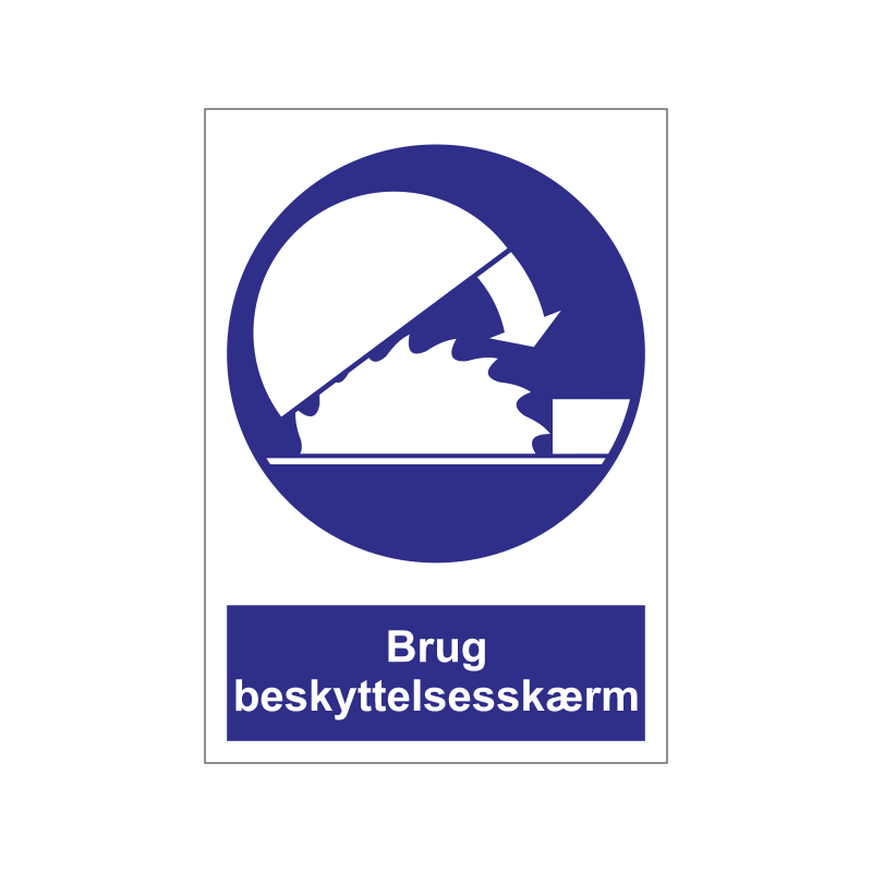 Brug beskyttelsesskærm