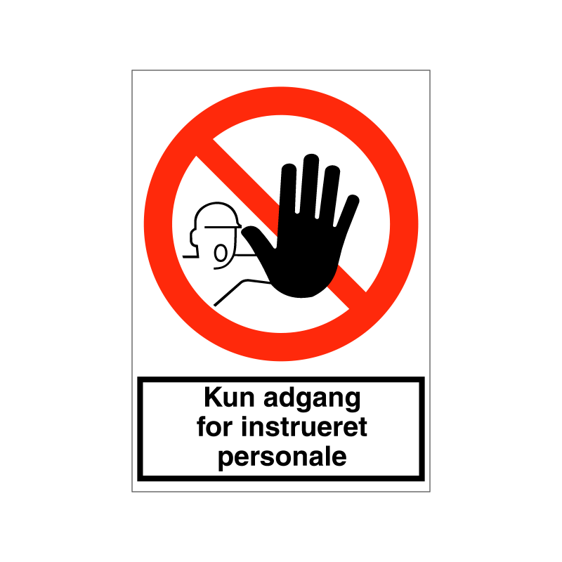 Kun adgang for instrueret personale
