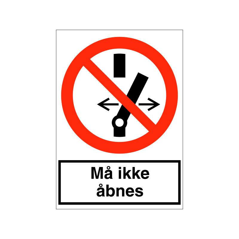 Må ikke åbnes