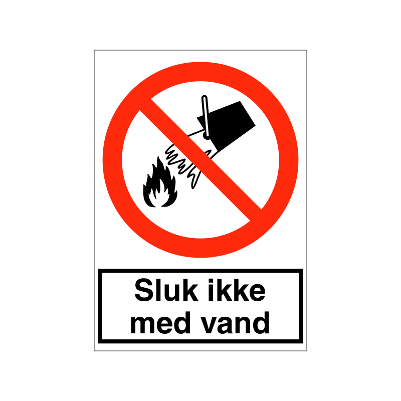 Sluk ikke med vand