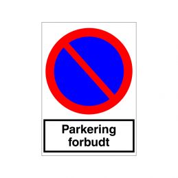 Parkering forbudt