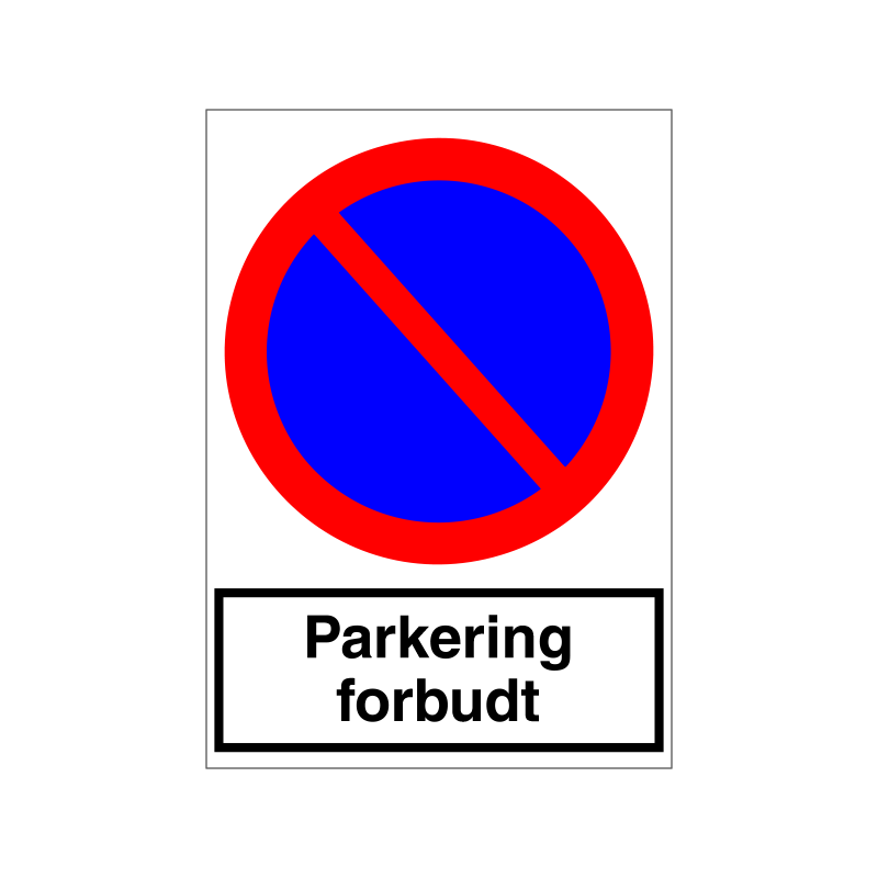Parkering forbudt