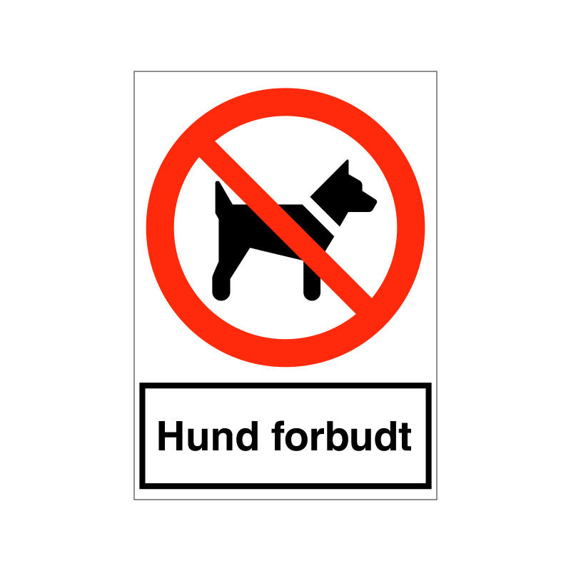 Hund forbudt